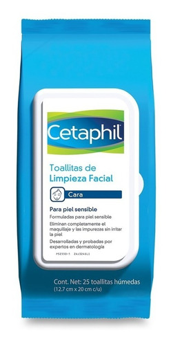 Cetaphil Toallitas Limpieza Facial 25 Unidades