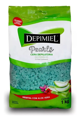 Cera Depilatoria En Perlas Natural Con Miel X 1 Kg Depimiel