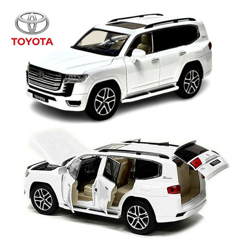 Toyota Land Cruiser 70 Years Blanca Carro Auto A Escala 1/24