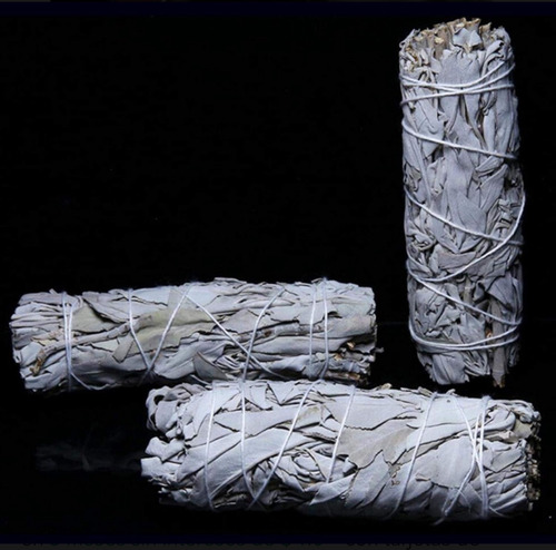 Salvia Blanca + Copal Negro Sahumerio 3 Pz Mayoreo 11 Centímetros