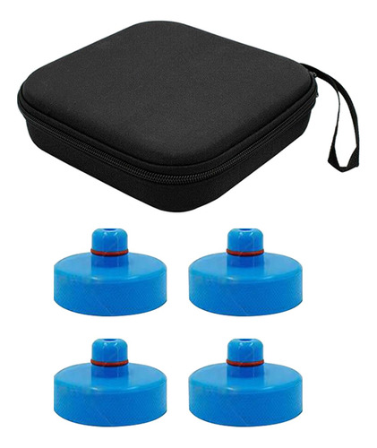 4x Lifting Jack Pad Premium Con Estuche De Azul