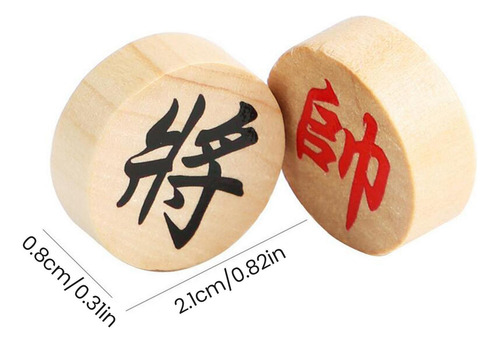 32 Piezas De Ajedrez De Madera, Piezas De Juegos Xiangqi,