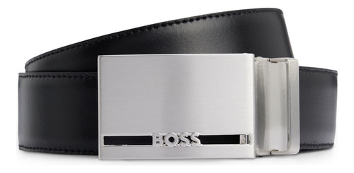 Cinto Reversível De Couro Italiano Com Fivela De Pino Boss