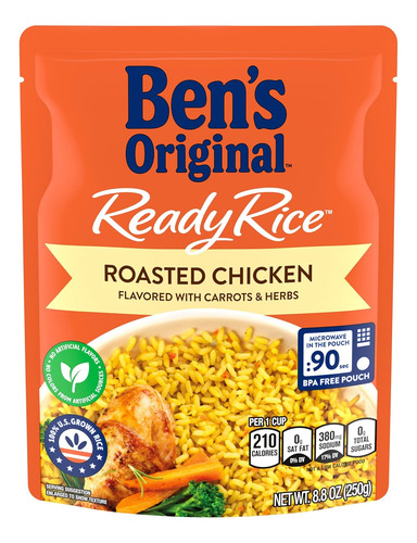 Ben's Original, Ready Rice - Arroz Con Sabor A Pollo Asado,
