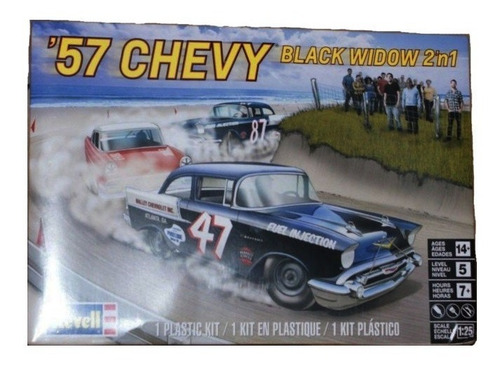 Chevy 57 Black Widow (2 Em 1) Revell 854441 Kit Para Montar