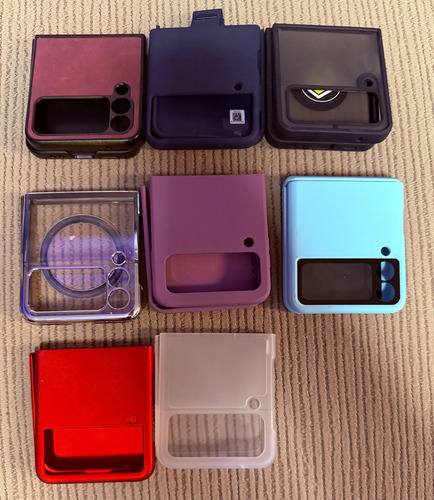 Z Flip3 Usado Prende Y Sirve Pero Se Apaga A Veces. Añadí 7 Case Muy Lindos Azul Petróleo
