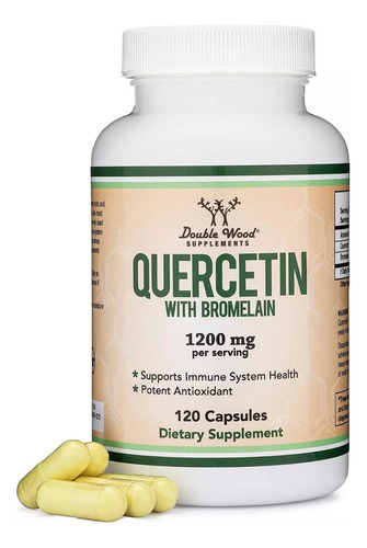Quercetina + Bromelina 1000mg Potenciador Inmunologico Usa