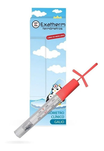 Imagen 1 de 4 de Exatherm Termómetro Clínico Galio Libre De Mercurio