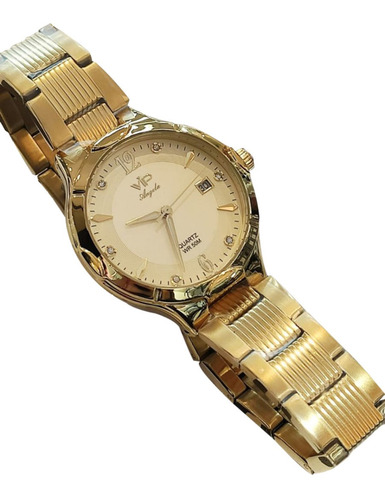 Relógio Feminino Vip Dourado Ma1403-2