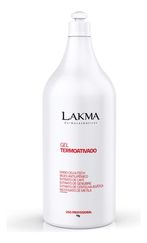  Gel Lipotérmico Redutor De Gordura Localizada 1 Kg - Lakma