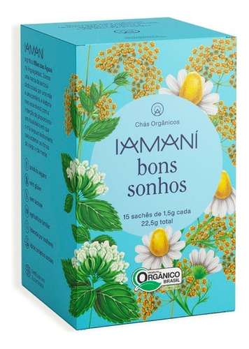 Iamaní chá orgânico Bons Sonhos 22,5g 15 sachês