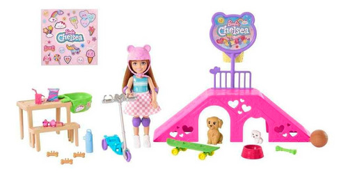 Barbie Set De Juego Skipper Pista De Patinaje