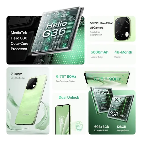 Z Smartphone Umidigi G9c 6.75 Android 14 Nfc 90 Hz 6 G 128