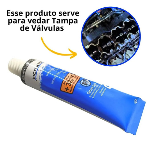Cola Silicone Para Motores Alta Temperatura Reinzosil 70ml