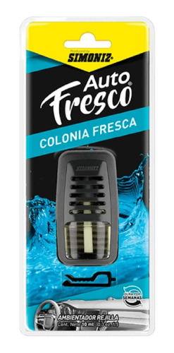 Perfumador Auto 10ml Simoniz Colombia Aroma Colonia Fresca