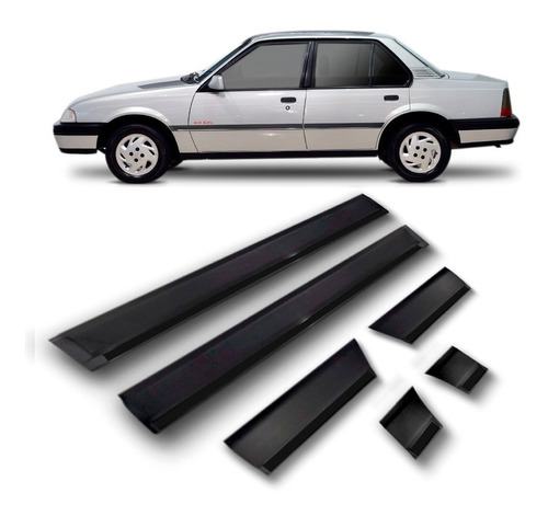 Kit Jogo Friso Lateral Monza Gls 1994 95 A 96 1997 4p Preto