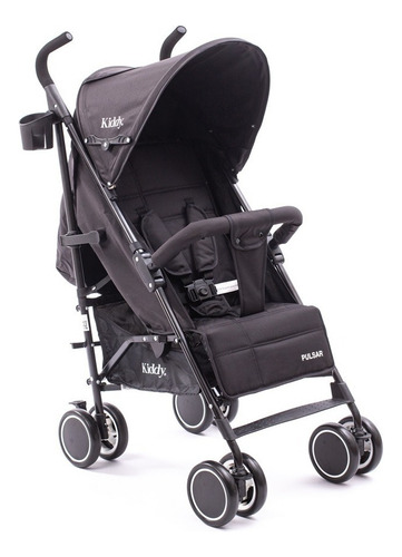 Cochecito Paraguita Reforzad Bebe Ultraliviano Kiddy Pulsar Color Negro