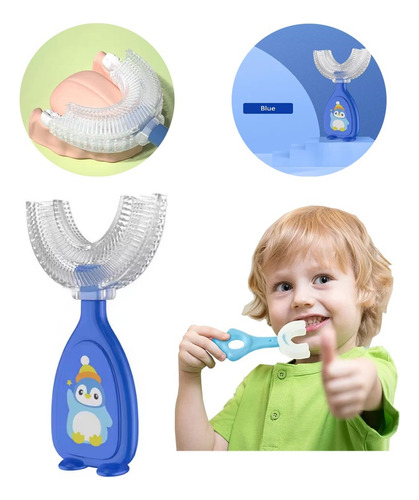 Cepillo Dental Silicona Para Bebé En Forma De U- No Toxico