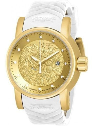 Relógio Invicta S1 Hally Yakuza 19546 Banhado A Ouro 18k