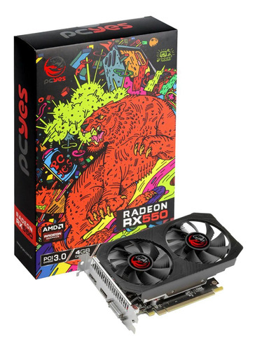 Placa De Vídeo Pcyes Rx 550 4gb Gddr5 128 Bits