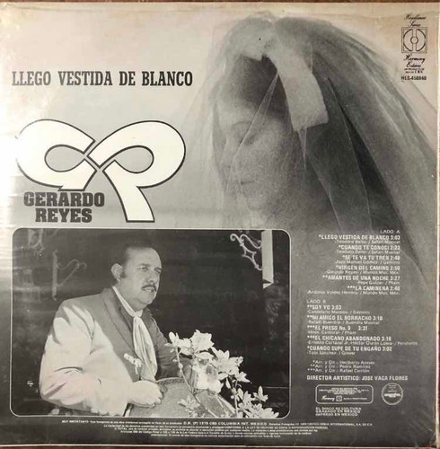 Gerardo Reyes. 2 Lp. Álbum De Oro Y Llego Vestida De Blanco. | MercadoLibre