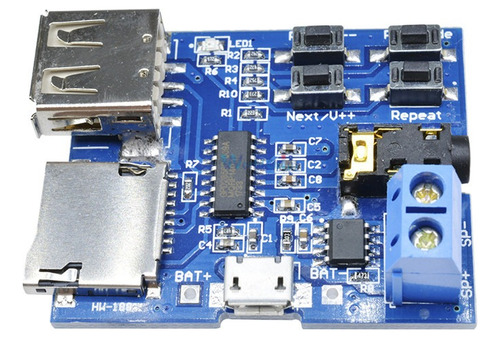 Modulo Reproductor Mp3 Wav Dfplayer Musica Mini Arduino