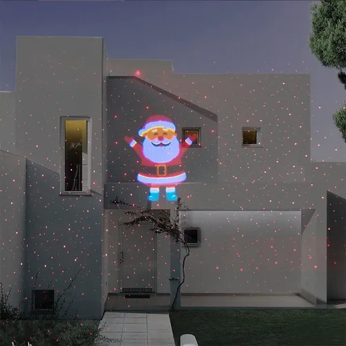 Projetor Natalino Led Luz Refletor De Natal Ip65 Jardim M01 Projetor Natalino Led Luz Refletor De Natal Ip65 Jardim M01