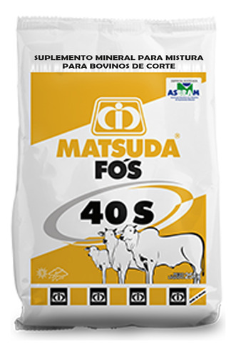 Sal Mineral Para Gado Corte Cria Recria Fós 40-s Matsuda