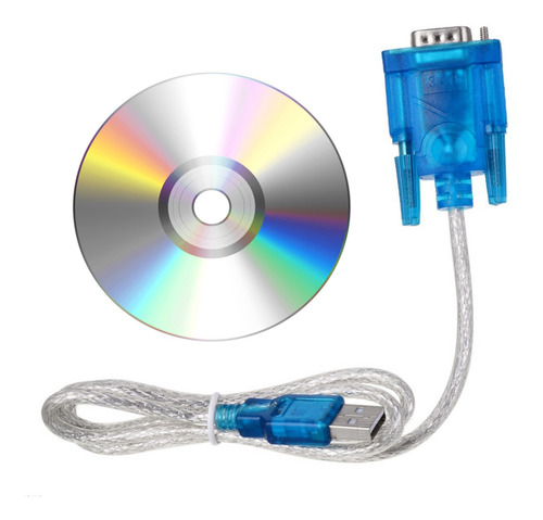 Cable Rs232 Db9 Macho - Usb 2.0 Macho + Disco Controlador + Envio Gratis