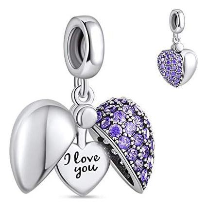 Ningan  I Love You  - Colgante De Plata De Ley 925 Con Forma