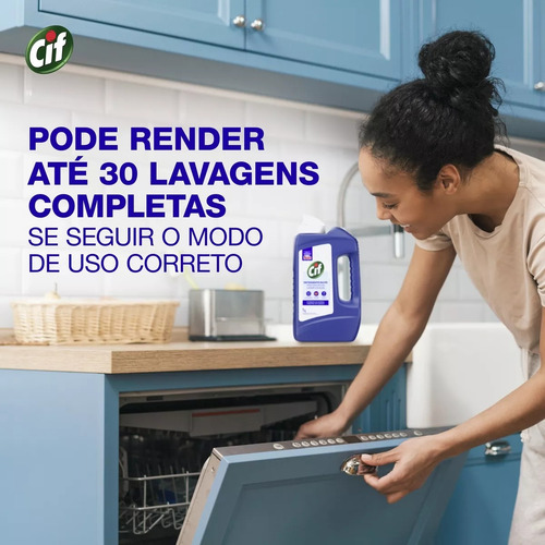 Cif Detergente Em Pó Sabão Maquina Lava Louças 1kg