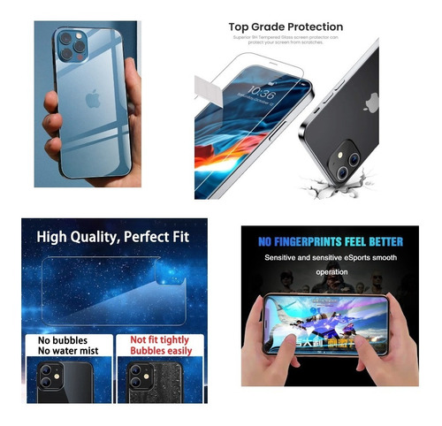 Protector iPhone 14 Pro Delantero Trasero Y Cámara