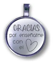 Comprar Dijes Personalizados Maestra Fin De Curso Acero Inoxidable