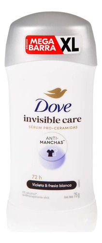 Desodorante Dove Barra XL Invisible Care Violeta y Fresia 75g