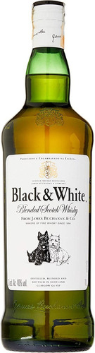 Whisky Black And White 1l. Envio Gratis