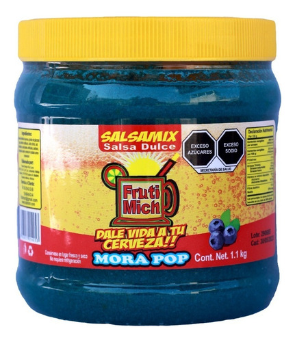 Pulpa Para Escarchar Micheladas Mora Azul Saborichela 1lt