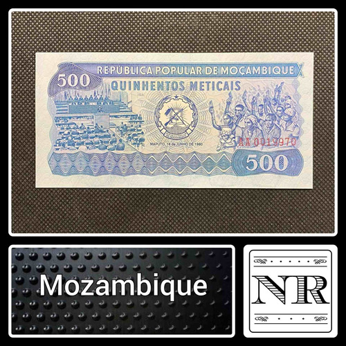 Mozambique - 500 Meticais - Año 1980 - P #127 - Asamblea