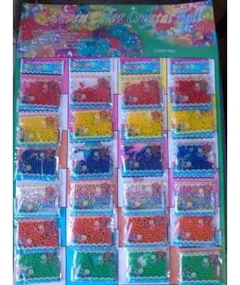 Pakete De 100 Sobres De Perlas  Hidrogel Colores Surtidos