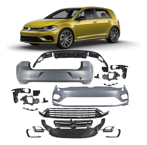 Body Kit Golf Mk7.5 Tipo R 2018-2021 Facia Disfusor Parrilla