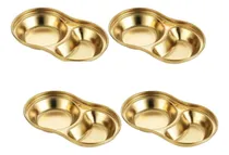 Comprar Plato Para Aderezos Set X4 Picada De Acero 2 Divisiones