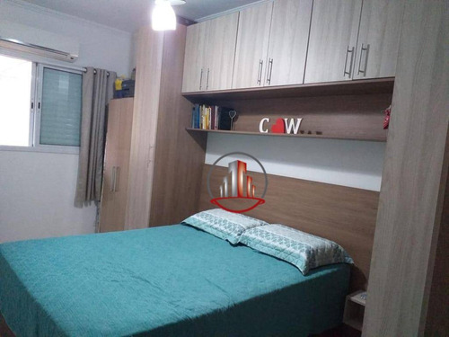 Apartamento Com 1 Dormitório À Venda, 57 M² Por R$ 215.000,00 - Vila Guilhermina - Praia Grande/sp - Ap1848