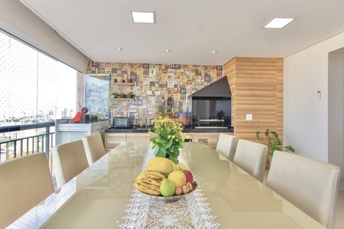 Imagem 2 de 10 de Apartamento Em Condomínio Padrão Para Venda No Tatuapé, 3 Dorm, 1 Suíte, 2 Vagas, 123 M², Lindo Apartamento, Com Varanda Gourmet Ampliada, Andar Alto. - 1822