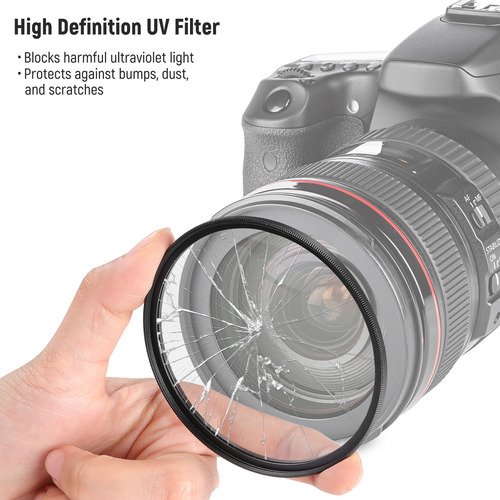 Kit De Filtros De Lentes Neewer Uv, Cpl Y Nd4 De 82 Mm Con B