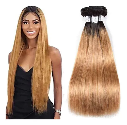 Muaowig Extensiones De Cabello Humano 1b/27, Lacio, Tono Rem
