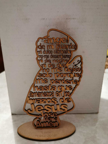 Imagen 4 de 6 de 50 Cruz De 15 Cm Mdf De 3mm Con Base Personalizada