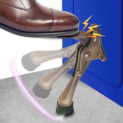 Tope Para Puerta De Un Solo Toque 4 Pulgadas Con Pata Ajusta