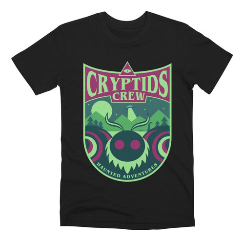Playera Cryptids Crew, Camiseta Criaturas Misterio