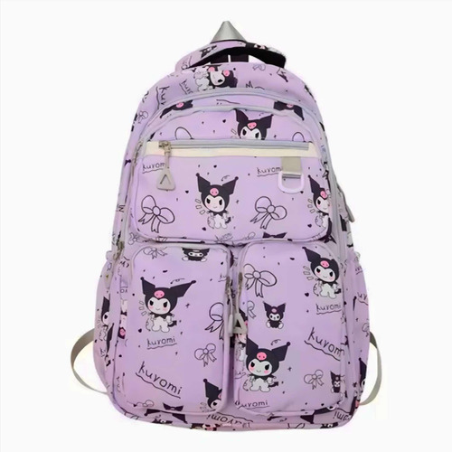 Mochila Para Primaria De Kuromi Personaje Sanrio Importada