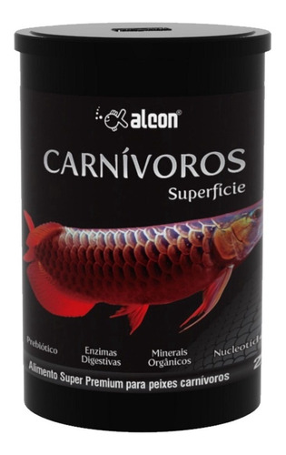 Ração Super Premium P/ Peixe Carnívoro Superfície 280g Alcon