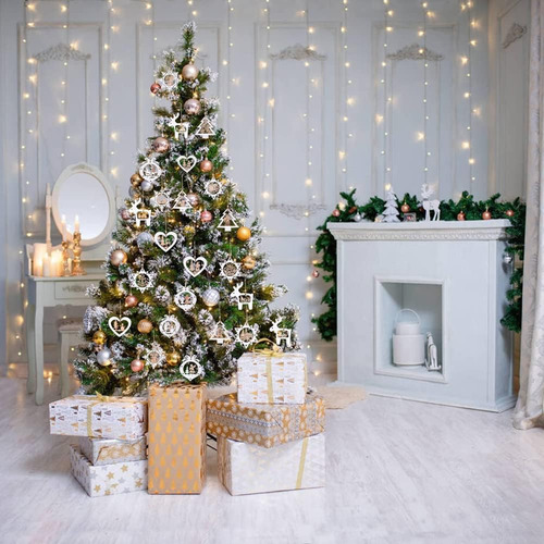 Adornos De Árboles De Navidad Idatoo De 24 Decoraciones De A